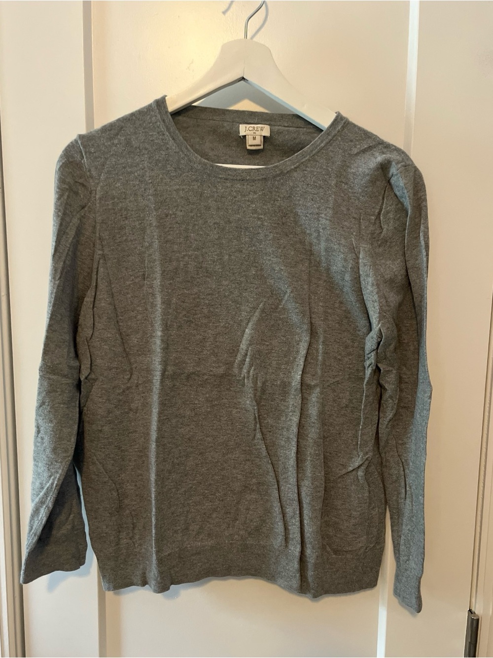 J. Crew Women's Charcoal Gray Crewneck Sweater